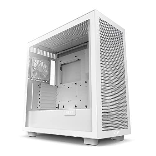 NZXT H7 FLOW ALL Vit MidiTower glasfönster CM-H71FW-01 detaljhandel (CM-H71FW-01)