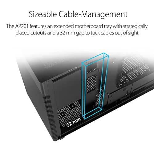 ASUS Prime AP201 MicroATX Mini Tower Svart