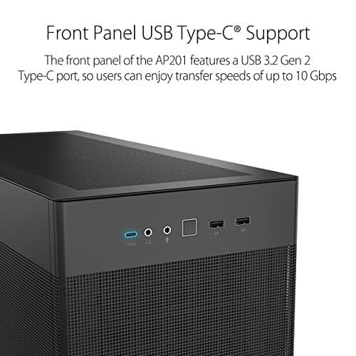 ASUS Prime AP201 MicroATX Mini Tower Svart