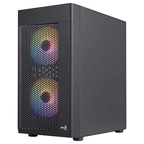 Aerocool HEXFORMBKV2 Micro ATX PC-fodral 3 fläktar FRGB Svart