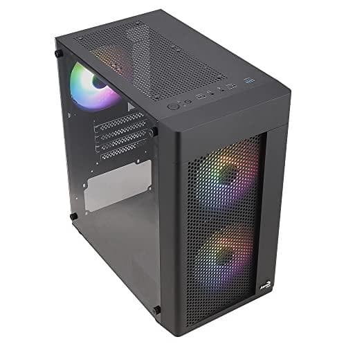 Aerocool HEXFORMBKV2 Micro ATX PC-fodral 3 fläktar FRGB Svart