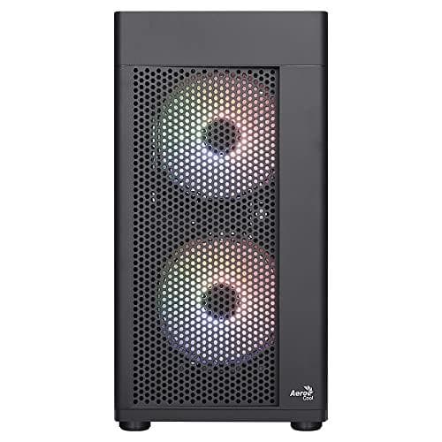 Aerocool HEXFORMBKV2 Micro ATX PC-fodral 3 fläktar FRGB Svart