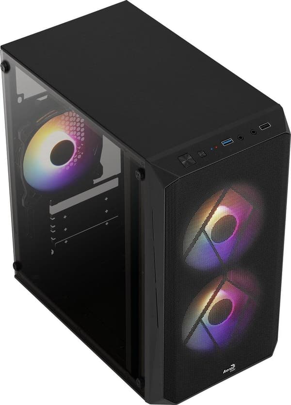 Aerocool CS107V2 tietokonekotelo Mini Tower Musta