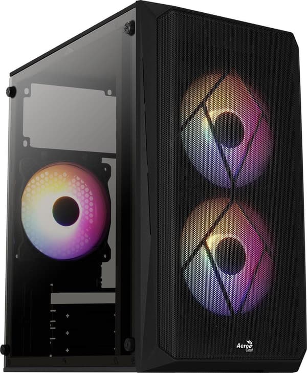 Aerocool CS107V2 tietokonekotelo Mini Tower Musta