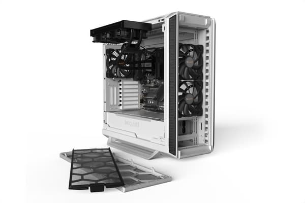 var tyst! Silent Base 802 Fönster Vit Midi Tower Vit