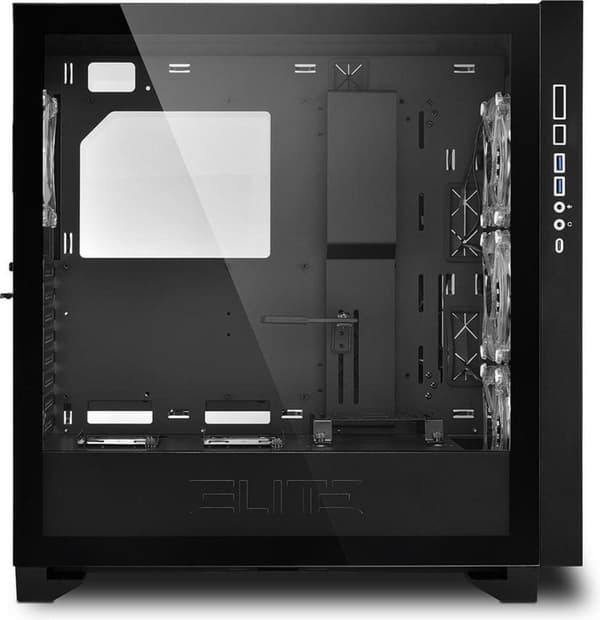 Sharkoon ELITE SHARK CA300T Midi Tower Svart
