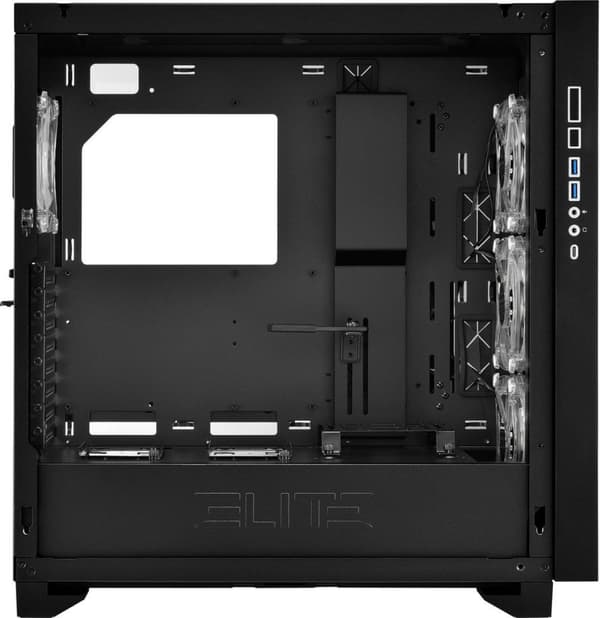 Sharkoon ELITE SHARK CA300T Midi Tower Svart