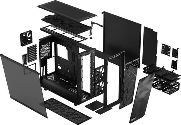 Fractal Design Meshify 2 XL Lys Hærdet Glas Sort