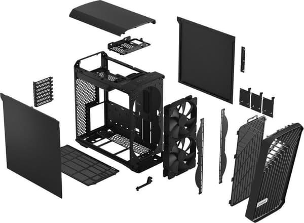 PC-kotelo - FRACTAL DESIGN - Torrent Compact Black Solid - Musta (FD-C-TOR1C-04)