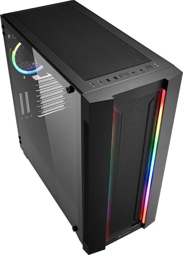 Sharkoon ELITE SHARK CA200M Midi Tower musta