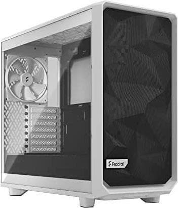 Fractal Design Meshify 2 Lite - Tower - Extended ATX - Sidopanel med fönster (härdat glas) - ingen strömförsörjning (ATX) - White TG Clear Tint - USB/ Vit