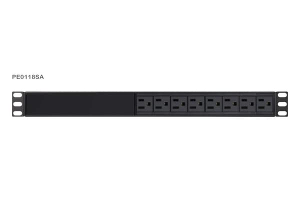 ATEN 18-Outlet 1U Extended Depth Basic PDU med overspænding, W126262124 (Basic PDU med overspændingsbeskyttelse (10A) (18x C13) 1U Basic PDU med overs