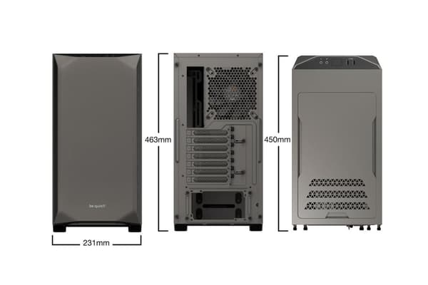 var tyst! BGW36 datorhölje Tower Grey
