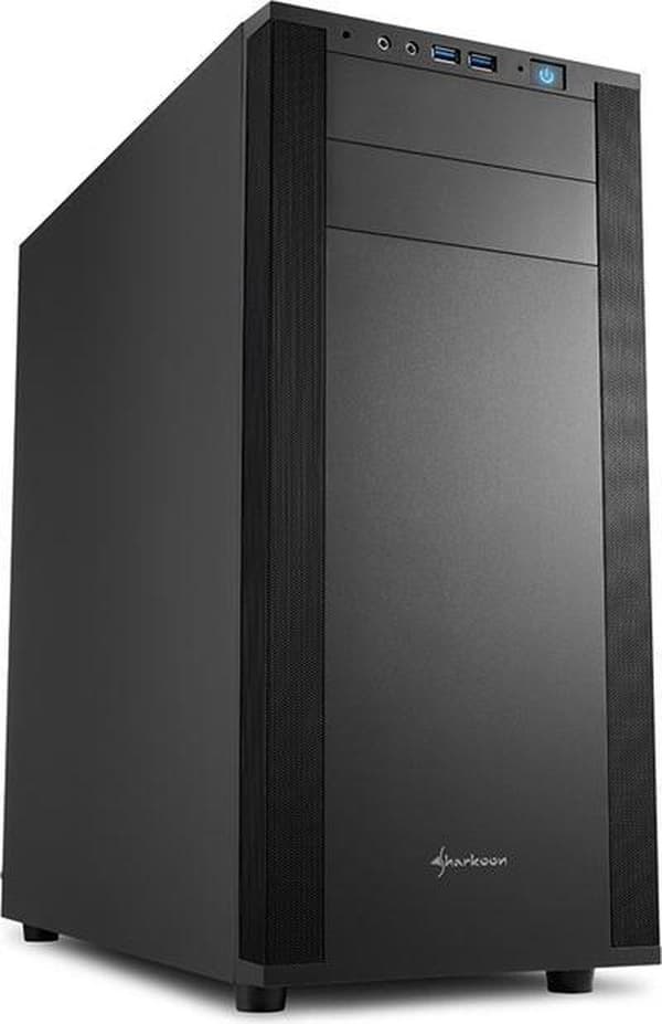 Sharkoon M25-V - PC-fodral - Svart Svart