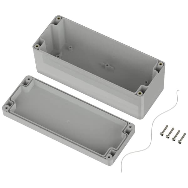 TRU COMPONENTS TC-10860940 Universalhölje 191.80 x 75.10 x 75.30 ABS Ljusgrå 1 st