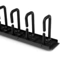 Miniatyrbillede 3 af 10: StarTech.com Lodret kabelbeholder med D-kroge - 0U - 91 cm - Rack Cable Manager - D-Ring Cable Management Kit - 91,4 cm - Sort - 20U