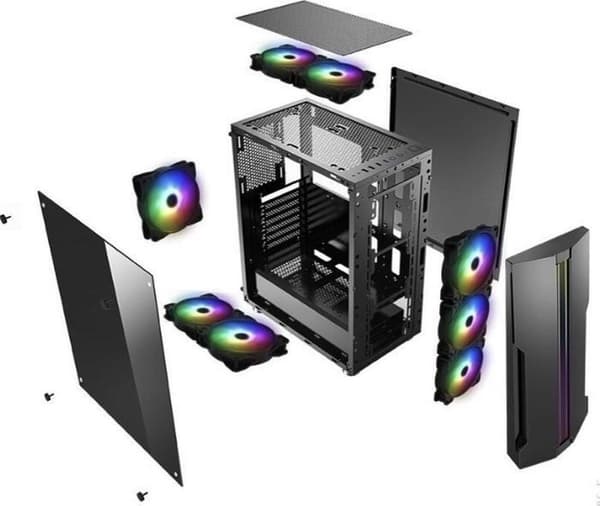 Xilence Performance C XILENT BLADE X512.RGB Midi Tower Svart