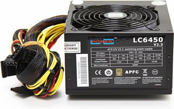 LC6450-V2.3 80 Plus Bronze 450W Super Silent Series Vers. 2.3
