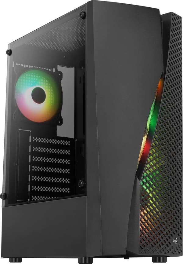 Aerocool WAVEBKV3 - PC - Sort - ATX - micro ATX - Mini-ITX - ABS - SPCC - Rød/Grøn/Blå - 15,8 cm (ACCM-PV35143.11) Sort