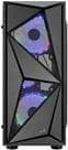 AeroCool Glider - Tempered Glass Edition - Tower - ATX - utan strömförsörjning (ATX) - Svart - USB/Audio