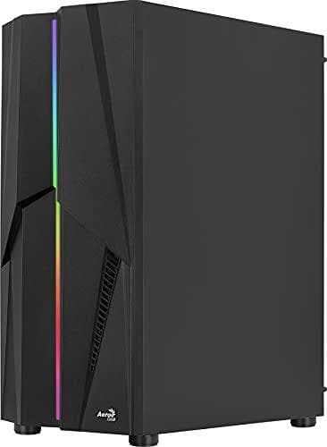 AeroCool Mecha - MT - ATX - sidopanel med fönster (härdat glas) - ingen strömförsörjning (ATX) - svart - USB/Audio (ACCM-PV28013.11)