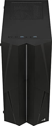 AeroCool Mecha - MT - ATX - sidopanel med fönster (härdat glas) - ingen strömförsörjning (ATX) - svart - USB/Audio (ACCM-PV28013.11)