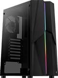 Miniatyrbild 2 av 6: AeroCool Mecha - MT - ATX - sidopanel med fönster (härdat glas) - ingen strömförsörjning (ATX) - svart - USB/Audio (ACCM-PV28013.11)