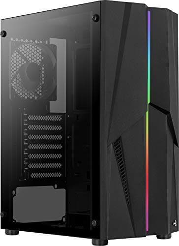 AeroCool Mecha - MT - ATX - sivupaneeli ikkunalla (karkaistu lasi) - ei virtalähdettä (ATX) - musta - USB/Audio (ACCM-PV28013.11) musta