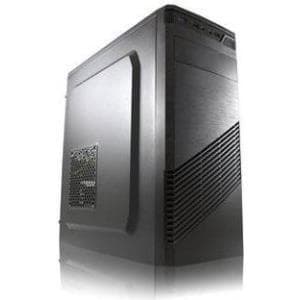 LC Power Classic 7037B - Midi Tower - ATX - uden strømforsyning - sort, børstet aluminium / sort - USB/Audio (LC-7037B-ON) Sort