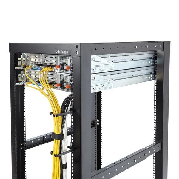 StarTech.com 1U Rack Kabelstyring - Kabelstyring D-ring - 4,5x10 cm - Kabelstyringsring - Sort - 1U (CMHOOK1UN)