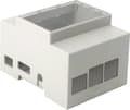 Miniatyrbillede 1 af 4: Joy-it rb-case+07 SBC hus Velegnet til serier: Raspberry Pi Til DIN-skinnemontering Grå