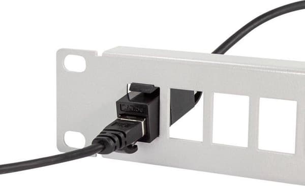 LogiLink Keystone kobling 2X RJ45 UTP , Cat.5e, sort