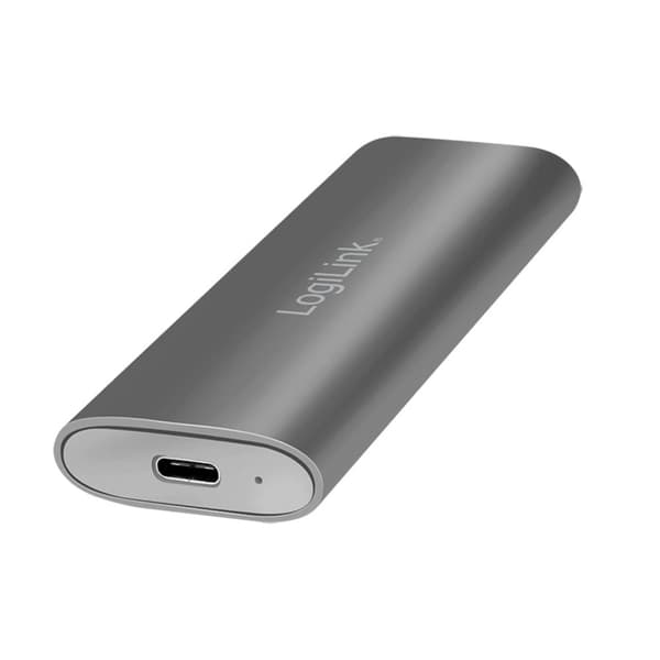 LogiLink UA0389 M.2 SSD-hölje USB-C® (USB 3.2 Gen 2) 10 GBit/s M.2 PCLe NVMe, M.2 SATA 2230, 2242, 2260, 2280 UA0389