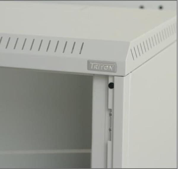 Triton 19'' stativ Vægmonteret 9U/250 glasdør Vægstativ 30 kg Grå stativ