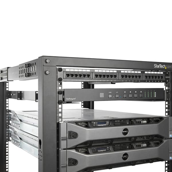 StarTech.com 1U serverrackskenor med justerbart monteringsdjup