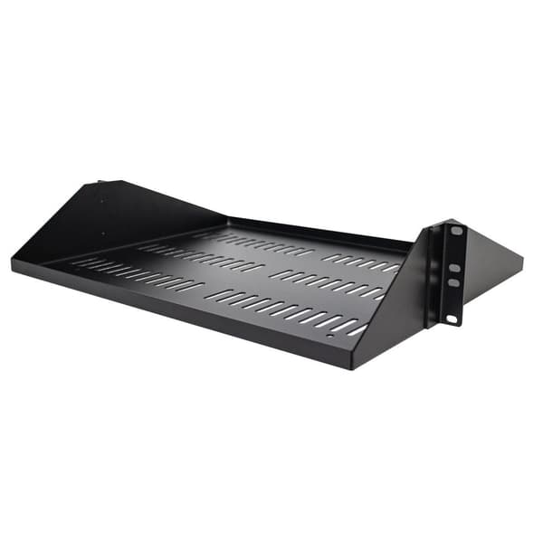 StarTech.com 2U Rack Hylla - Universal Ventilerad 19 tums Server Rack Hylla/Tray för AV/Data/Nätverksutrustning - Cantilever/Cantilever - Hållbar desi