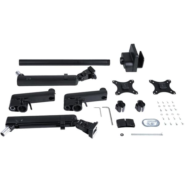StarTech.com Dobbelt skærmarm til skrivebordsmontering, Full Motion skærmbeslag til 2x VESA-skærme op til 32" (8 kg), lodrette stabelbare arme, højdej