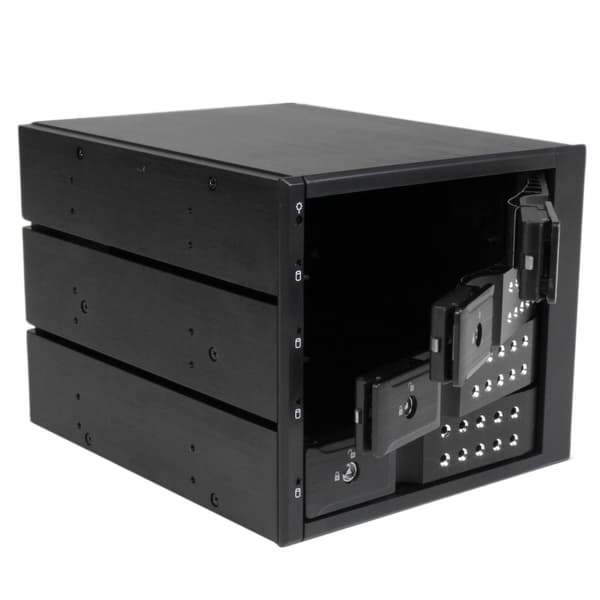 StarTech 4-bays aluminiumbricka utan hot swap mobilrackbakplan för 3,5 tum SAS II/SATA III - 6 Gbps hårddisk