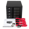 Miniatyrbild 6 av 6: StarTech 4-bays aluminiumbricka utan hot swap mobilrackbakplan för 3,5 tum SAS II/SATA III - 6 Gbps hårddisk