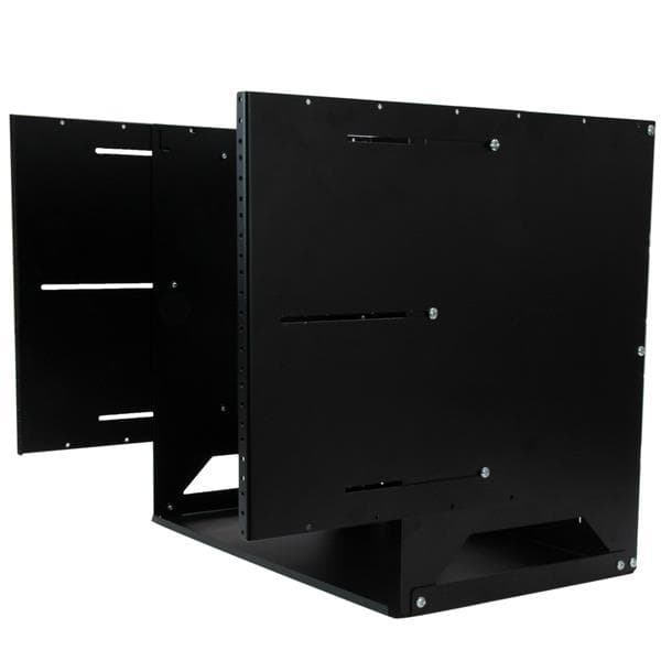 StarTech Vægmonterbart serverrack - indbygget hylde - vægskab - massivt stål - 8U