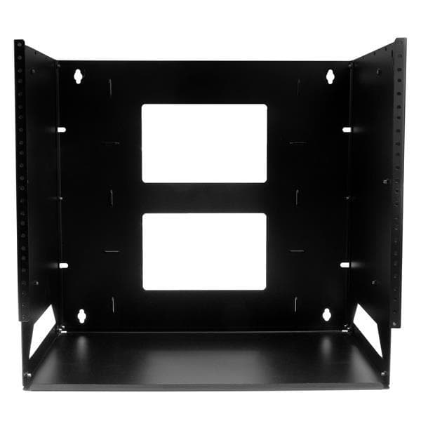 StarTech Vægmonterbart serverrack - indbygget hylde - vægskab - massivt stål - 8U