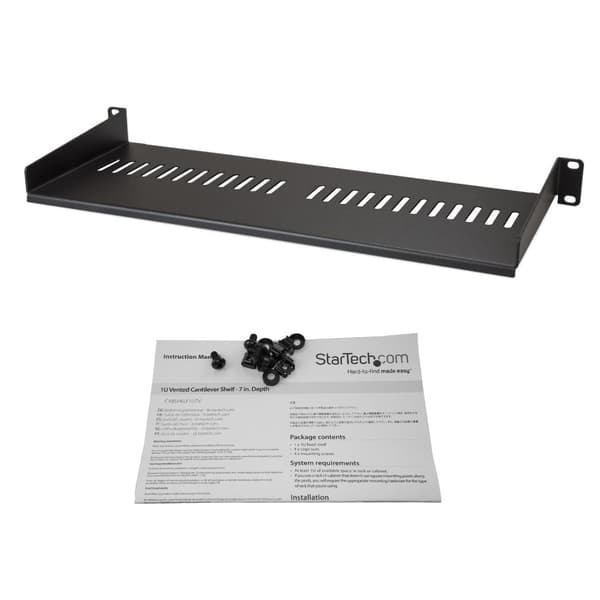 StarTech Ventilerad 1U serverhylla - 7 / 17,8 cm djup