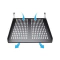 Miniatyrbillede 3 af 8: StarTech 2U 22 tommer ventilerende hylde - Rackmonterbar - Fast hylde Serverrack Serverskab - 22 kg