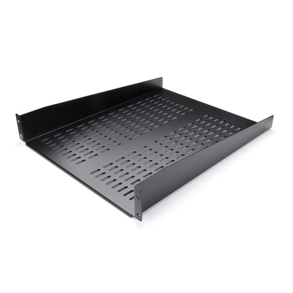 StarTech 2U 22 tommer ventilerende hylde - Rackmonterbar - Fast hylde Serverrack Serverskab - 22 kg