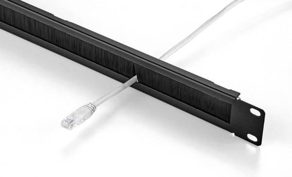 Renkforce RF-3429140 19 tommer Server rack skabsdæksel med børster 1 U Sort