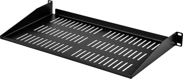 Renkforce RF-3434504 19 tum Server rack skåp botten 1 U Lämplig för skåp djup: från 300 mm Svart