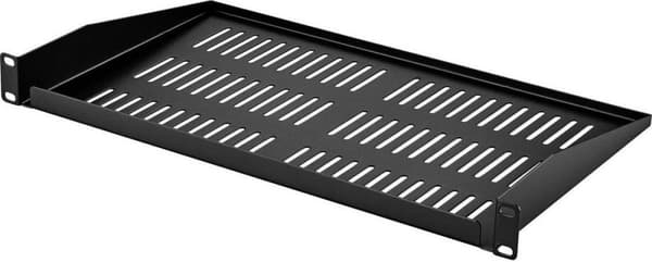 Renkforce RF-3434504 19 tum Server rack skåp botten 1 U Lämplig för skåp djup: från 300 mm Svart