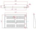 Miniatyrbild 5 av 7: Renkforce RF-3434504 19 tum Server rack skåp botten 1 U Lämplig för skåp djup: från 300 mm Svart