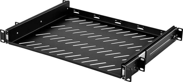 Renkforce RF-3432148 19 tommer serverrack skabsbund 1 U tilbagetrækkelig Velegnet til skabsdybde: fra 400 mm Sort