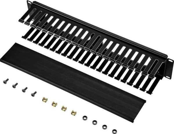 Renkforce RF-3429152 19 tums serverrackskåp kabelhantering 2 U Black